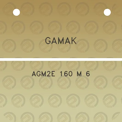 gamak-agm2e-160-m-6