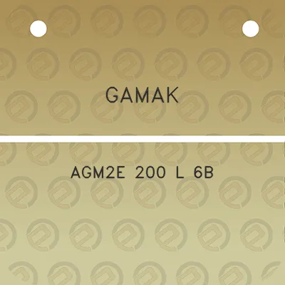 gamak-agm2e-200-l-6b