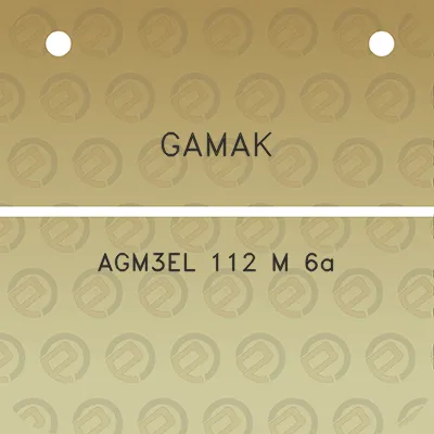 gamak-agm3el-112-m-6a