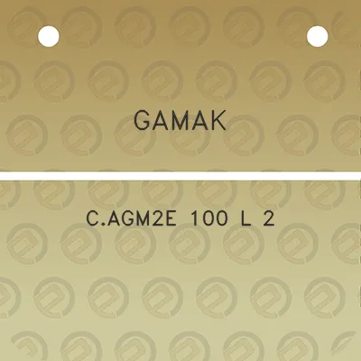 gamak-cagm2e-100-l-2