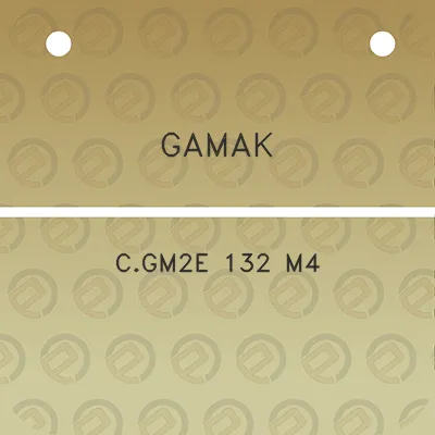 gamak-cgm2e-132-m4