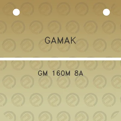 gamak-gm-160m-8a