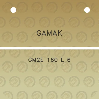 gamak-gm2e-160-l-6
