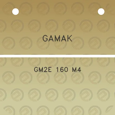 gamak-gm2e-160-m4