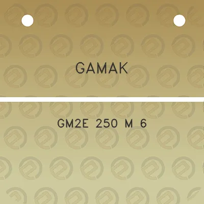gamak-gm2e-250-m-6