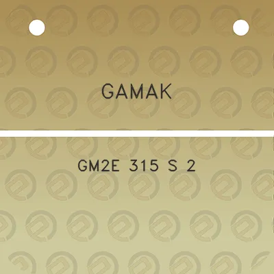 gamak-gm2e-315-s-2