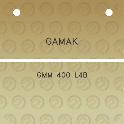 gamak-gmm-400-l4b