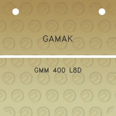 gamak-gmm-400-l8d