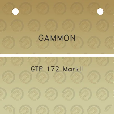 gammon-gtp-172-markii