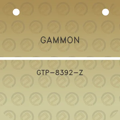 gammon-gtp-8392-z