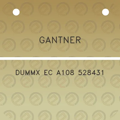 gantner-dummx-ec-a108-528431