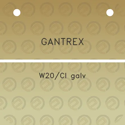 gantrex-w20ci-galv
