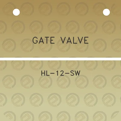 gate-valve-hl-12-sw
