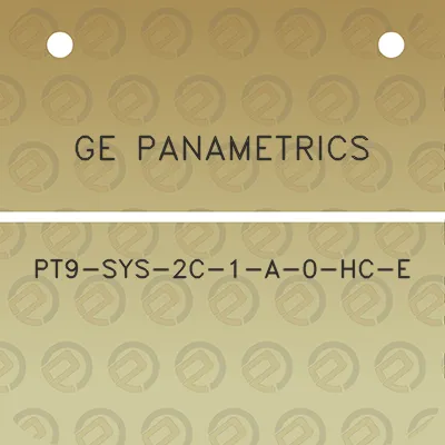 ge-panametrics-pt9-sys-2c-1-a-0-hc-e