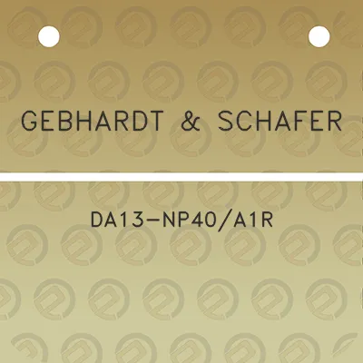gebhardt-schafer-da13-np40a1r