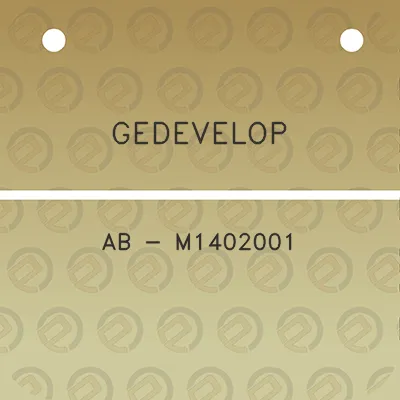 gedevelop-ab-m1402001