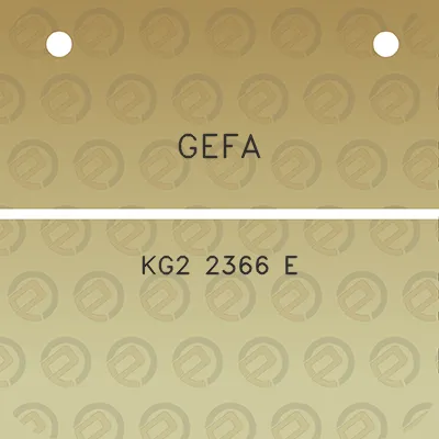 gefa-kg2-2366-e