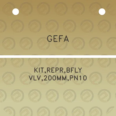 gefa-kitreprbfly-vlv200mmpn10