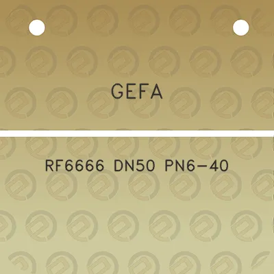 gefa-rf6666-dn50-pn6-40