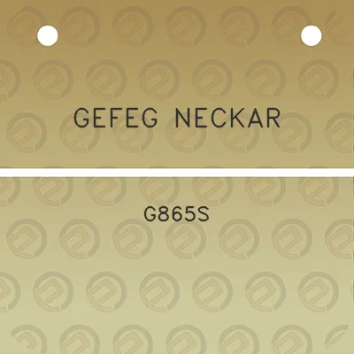 gefeg-neckar-g865s