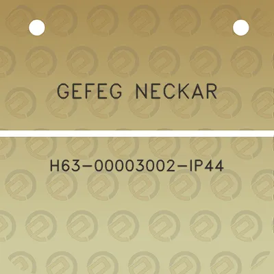 gefeg-neckar-h63-00003002-ip44