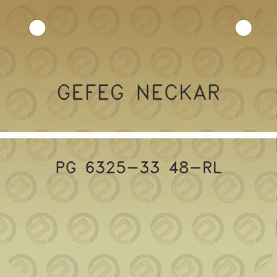 gefeg-neckar-pg-6325-33-48-rl