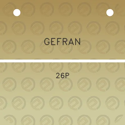 gefran-26p