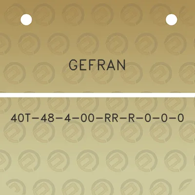 gefran-40t-48-4-00-rr-r-0-0-0