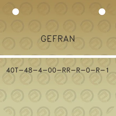 gefran-40t-48-4-00-rr-r-0-r-1