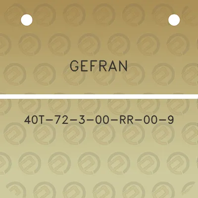 gefran-40t-72-3-00-rr-00-9