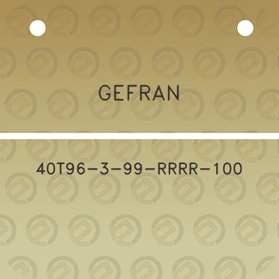 gefran-40t96-3-99-rrrr-100