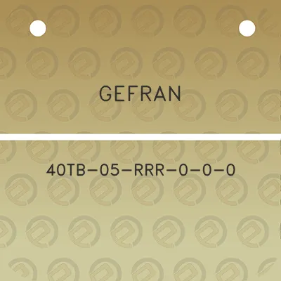 gefran-40tb-05-rrr-0-0-0