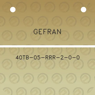 gefran-40tb-05-rrr-2-0-0