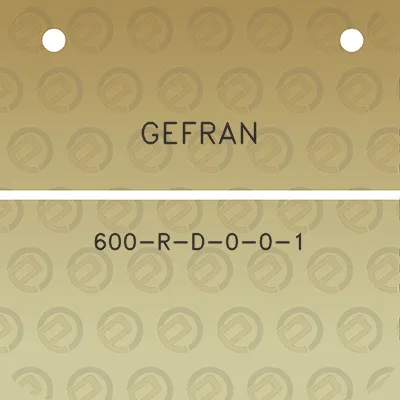 gefran-600-r-d-0-0-1