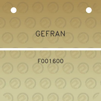 gefran-f001600