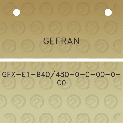 gefran-gfx-e1-b40480-0-0-00-0-c0