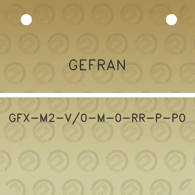 gefran-gfx-m2-v0-m-0-rr-p-p0