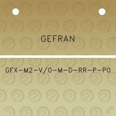 gefran-gfx-m2-v0-m-d-rr-p-p0