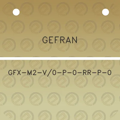 gefran-gfx-m2-v0-p-0-rr-p-0