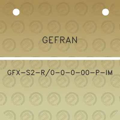 gefran-gfx-s2-r0-0-0-00-p-im