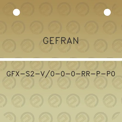 gefran-gfx-s2-v0-0-0-rr-p-p0