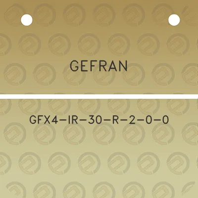 gefran-gfx4-ir-30-r-2-0-0