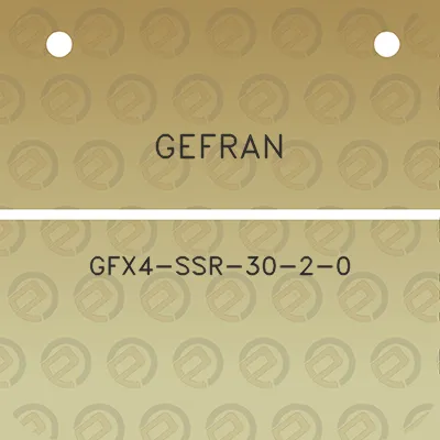 gefran-gfx4-ssr-30-2-0