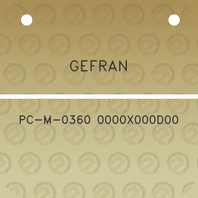 gefran-pc-m-0360-0000x000d00