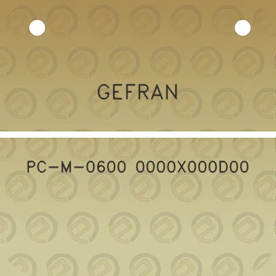 gefran-pc-m-0600-0000x000d00