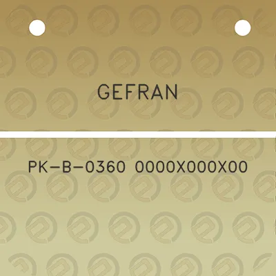 gefran-pk-b-0360-0000x000x00