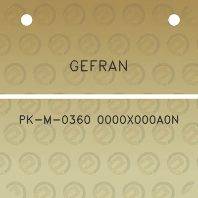 gefran-pk-m-0360-0000x000a0n