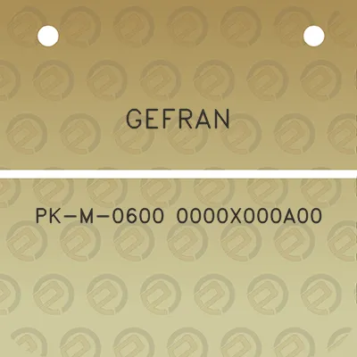 gefran-pk-m-0600-0000x000a00