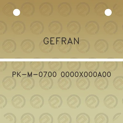 gefran-pk-m-0700-0000x000a00