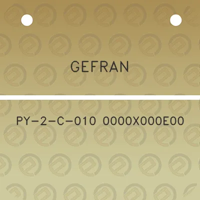 gefran-py-2-c-010-0000x000e00